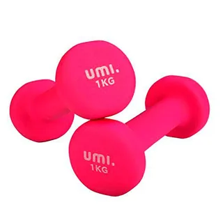 Umi - Mancuernas de Neopreno - Mancuernas con Revestimiento de Neopreno 2 x 1 kg