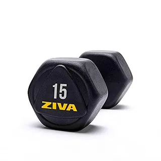 Ziva Hexagon, mancuerna hexagonal de alto rendimiento 15Kg