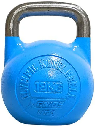 Xenios USA XSSTOKBL12 Pesa Rusas - Russian Girevoy Competition Kettlebell 12 Kg Ideal para la práctica del Entrenamiento Funcional