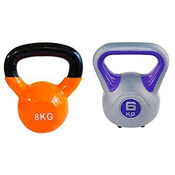 Sveltus Pesa Rusa 8 kg + - Pesa rusa para fitness, color lila (6 kg)