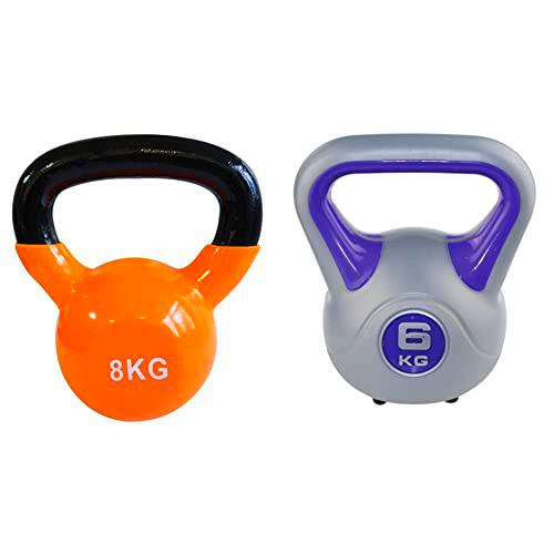 Sveltus Pesa Rusa 8 kg + - Pesa rusa para fitness, color lila (6 kg)