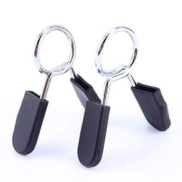 Rehomy Abrazadera de Pesas con Mancuernas Estándar de 25 Mm Abrazadera de Resorte Clip de Collar de Entrenamiento de Yoga 2 Piezas