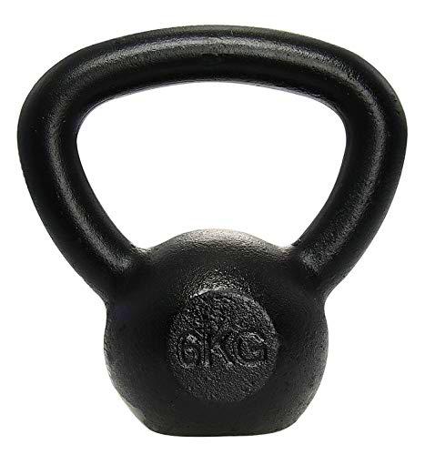 LIFEFIT Bad Company - Pesa rusa (acero, 6 kg), color negro