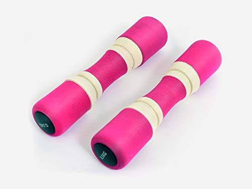 SMJ sport DB152 - Mancuernas (2 Unidades, 0,5 kg), Color Rosa