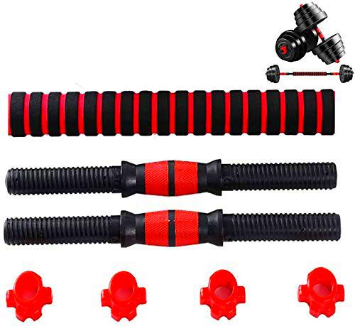 PERPETUAL 2 Barras de Pesas Tornillos Tuercas Barra Larga Conectora Mancuernas Ajustable Musculación Casa Body Pump Barra Corta Agarre Conexión Adicional Levantamiento Peso