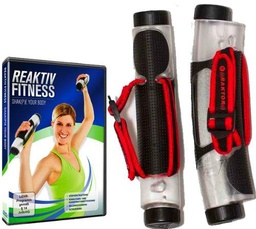 RAKTOR 165 - Juego de Pesas y DVD, Color Transparente