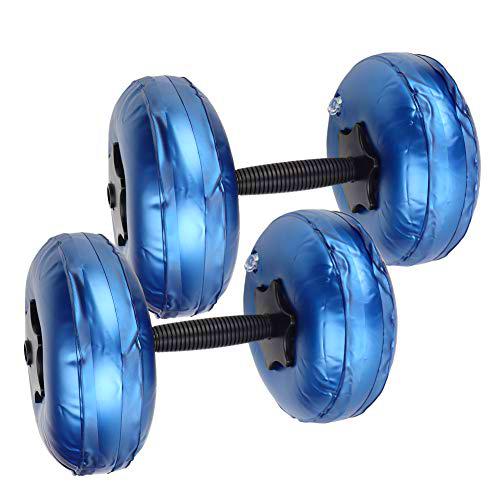 Betued Mancuernas llenas de Agua Mancuernas de Viaje 8‑10 KG Ajustable Juego de Mancuernas Rellenables con Agua Equipo de Ejercicio con Mancuernas para el Hombre Mujer Hogar Gimnasio(Azul)