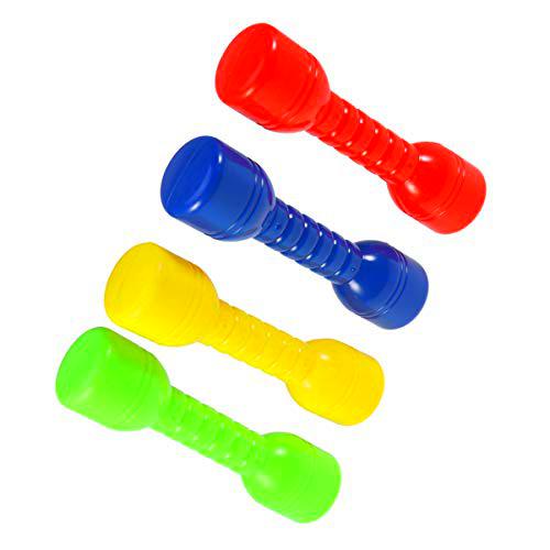LIOOBO 4 Piezas de Pesas con Mancuernas para Niños Mancuernas de Yoga Equipo de Gimnasia para Niños Niños Pequeños Jardín de Infantes (Color Aleatorio)