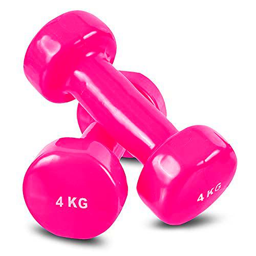 1 Pesa de Gimnasia Neopreno o Antideslizante, Mancuerna Ejercicio Fitness de Neopreno con Equilibrio Central de Peso del Brazo de Pilates (Multicolor-4)